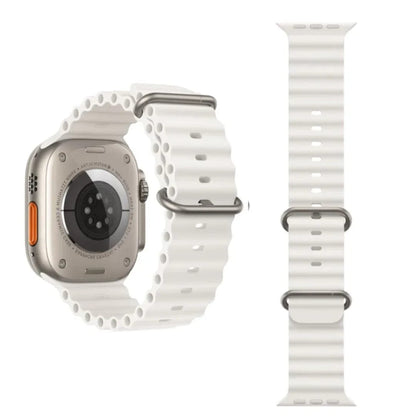 Pulseira Silicone Oceano - 1001 Cenas 1001 Cenas 44-45-47-49mm / Branco