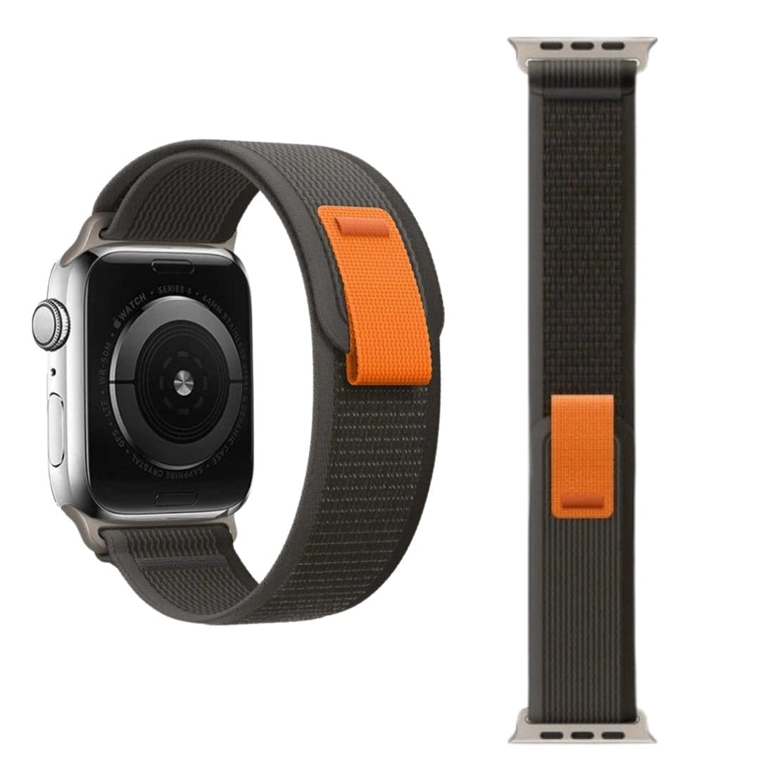 Pulseira Nylon Loop - 1001 Cenas 1001 Cenas 44-45-47-49mm / Cinza-Laranja