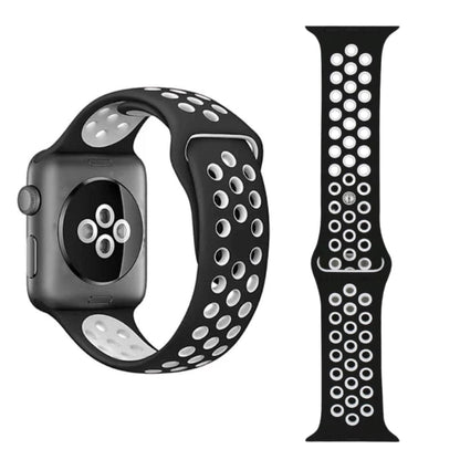Pulseira Silicone Desportiva - 1001 Cenas 1001 Cenas 44-45-47-49mm / Preto-Branco