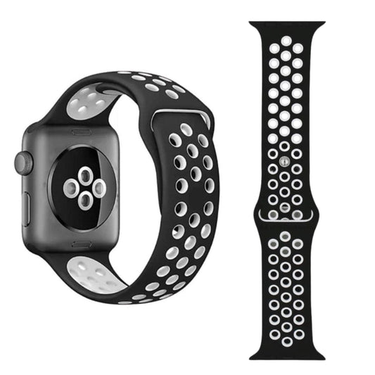 Pulseira Silicone Desportiva - 1001 Cenas 1001 Cenas 44-45-47-49mm / Preto-Branco