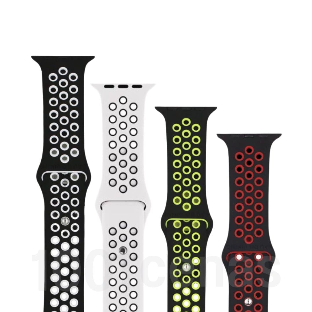 Pulseira Silicone Desportiva - 1001 Cenas 1001 Cenas 44-45-47-49mm / Preto-Branco