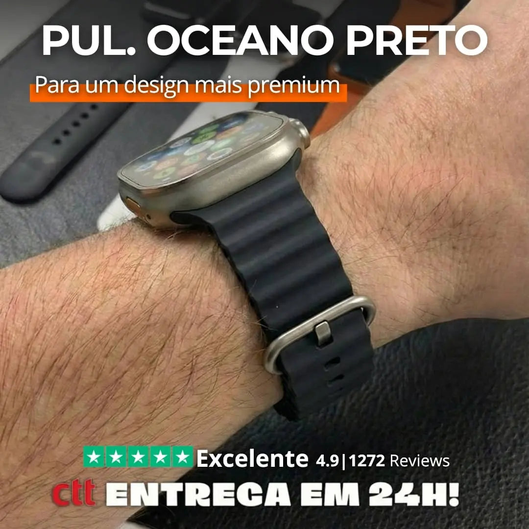 Pulseira Silicone Oceano - 1001 Cenas 