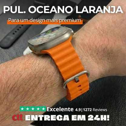 Pulseira Silicone Oceano - 1001 Cenas 
