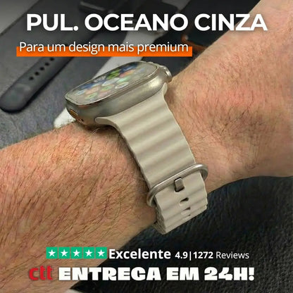 Pulseira Silicone Oceano - 1001 Cenas 