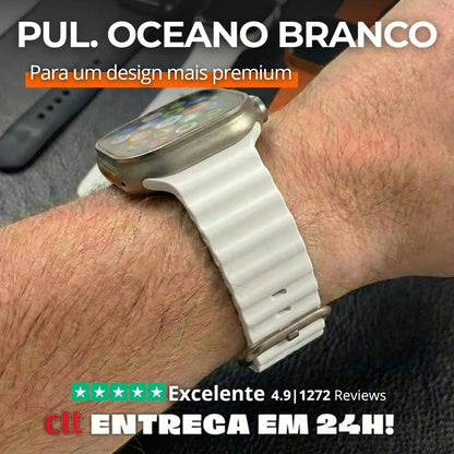 Pulseira Silicone Oceano - 1001 Cenas 