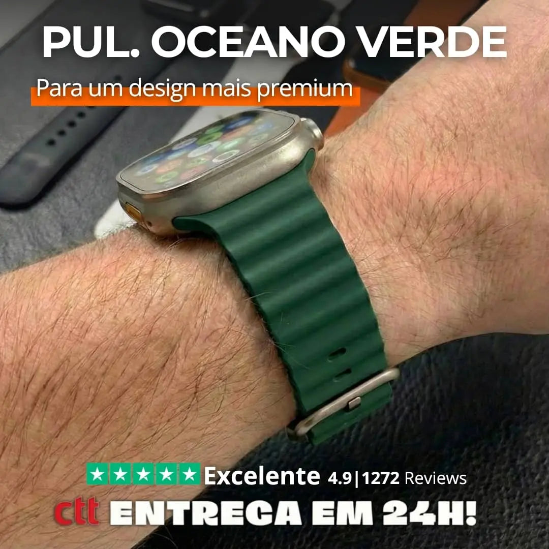 Pulseira Silicone Oceano - 1001 Cenas 