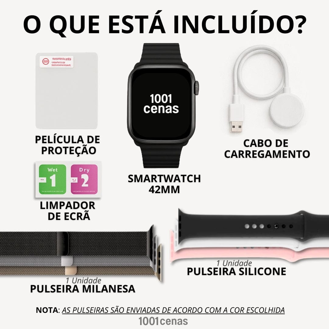 Mini 10 Plus + BRINDES - 1001 Cenas 42mm Preto